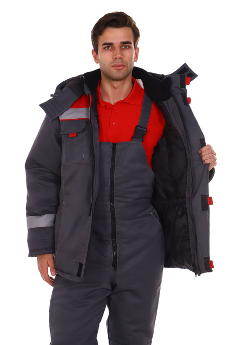 Костюм «КОС 549.1» серый с красным